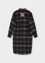 Load image into Gallery viewer, DAY Birger et Mikkelsen Josiah Flannel Coat in Medium Grey Melange – back product view