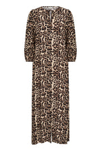Load image into Gallery viewer, KApedra Dress — Naturel Leopard Print — front packshot