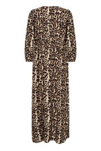 Load image into Gallery viewer, KApedra Dress — Naturel Leopard Print — back packshot