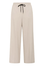 Load image into Gallery viewer, KAserena Trousers — Beige melange / Black stripe — front packshot