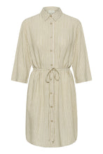 Load image into Gallery viewer, KAmilia Shirt — Chinchilla/Chalk Stripe — front packshot