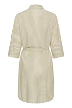 Load image into Gallery viewer, KAmilia Shirt — Chinchilla/Chalk Stripe — back packshot