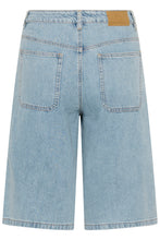 Load image into Gallery viewer, KAjordi Denim Shorts — Light Blue Washed Denim — back packshot