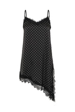 Load image into Gallery viewer, KAmissy Lace Blouse — Black W. White Dot — front packshot