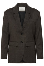 Load image into Gallery viewer, KAlenora Blazer — Dark Grey Check — front packshot