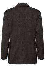Load image into Gallery viewer, KAlenora Blazer — Dark Grey Check — back packshot