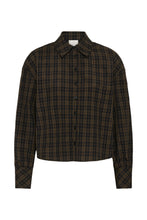 Load image into Gallery viewer, KAhelie Checked Shirt — Black/ Brown check — front packshot
