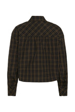 Load image into Gallery viewer, KAhelie Checked Shirt — Black/ Brown check — back packshot