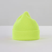 Load image into Gallery viewer, Le Bonnet beanie in Fluo Yellow — product view
