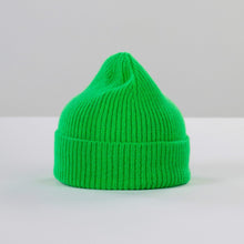 Load image into Gallery viewer, Le Bonnet beanie in Neon Green — product view