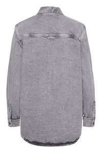 KARYANA DENIM SKIRT | LIGHT GREY DENIM KAFFE