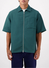 Load image into Gallery viewer, LUIS ZIP SHIRT | BOTANICAL GREEN CASTART