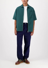 Load image into Gallery viewer, LUIS ZIP SHIRT | BOTANICAL GREEN CASTART
