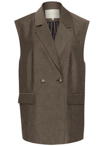 KAGIGI WAISTCOAT | MAJOR BROWN MELANGE KAFFE