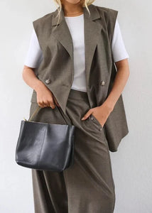 KAGIGI WAISTCOAT | MAJOR BROWN MELANGE KAFFE