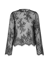 Load image into Gallery viewer, MARIELLE-M BLOUSE | BLACK — packshot de face — photo officielle MBYM