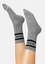 Load image into Gallery viewer, KANYE SOCKS WITH CONTRASTING LINES | MARLED GREY AME