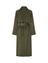Load image into Gallery viewer, MBYM Odonna-M Coat Dusty Olive Melange - back packshot