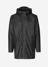 Load image into Gallery viewer, SAMSOE RAIN COAT STEELY JACKET | BLACK