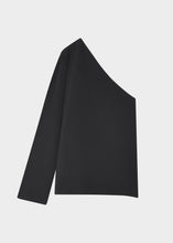 Load image into Gallery viewer, DAY Birger et Mikkelsen Monique One-Sleeve Top in Black – back product view