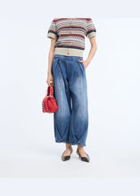 Load image into Gallery viewer, MUNTHE CORALINE KNIT TOP MIX SAND — detail and styling