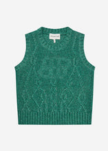 Load image into Gallery viewer, MUNTHE Noey Knit Vest In Green - product view