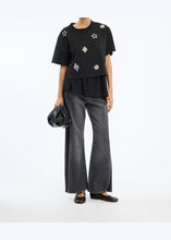 Load image into Gallery viewer, MUNTHE Vach Top In Black - worn view