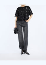 Load image into Gallery viewer, MUNTHE Valence Top In Black - worn view