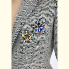 Load image into Gallery viewer, MUNTHE Viosterol Brooch In Lemon - worn view