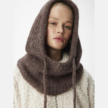 Load image into Gallery viewer, OBJECT Milu Knit Balaclava In Chicory Coffee Melange - alternate view