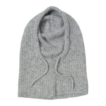 Load image into Gallery viewer, OBJECT Milu Knit Balaclava In Light Grey Melange - product view