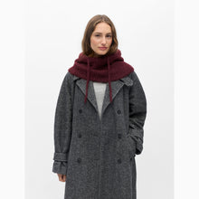 Load image into Gallery viewer, OBJECT Milu Knit Balaclava In Windsor Wine Melange - alternate view