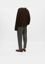 Load image into Gallery viewer, OBJECT Saggia Knit Pullover In Seal Brown Melange - alternate view