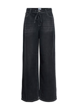 Load image into Gallery viewer, OBJECT Rosie Wide Jeans In Black Washed - product view