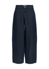 Load image into Gallery viewer, OBJECT Moji Elsa Barrel Jeans In Dark Midnight Denim - product view