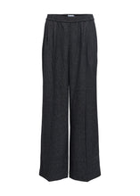 Load image into Gallery viewer, OBJECT Sanja Wide Trousers In Black Melange - product view