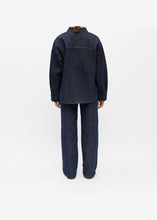Load image into Gallery viewer, OBJECT Sole Denim Shirt In Dark Blue Denim Rinse Wash - alternate view