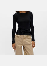 Load image into Gallery viewer, OBJECT Alma Long-Sleeve Top In Black - alternate view