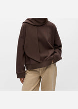 Load image into Gallery viewer, OBJECT Arina Scarf Sweatshirt In Seal Brown - alternate view