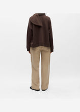 Load image into Gallery viewer, OBJECT Arina Scarf Sweatshirt In Seal Brown - alternate view