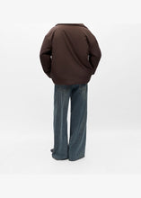 Load image into Gallery viewer, OBJECT Gemmi Scarf Jacket In Seal Brown - alternate view