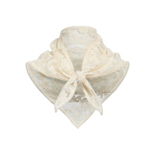 Load image into Gallery viewer, OBJECT Alice Lace Scarf In White - product view
