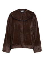 Load image into Gallery viewer, OBJECT Carla Plush Jacket In Carafe - product view