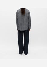 Load image into Gallery viewer, OBJECT Zila Striped Shirt In Black / White - alternate view