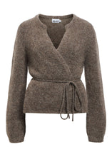 Load image into Gallery viewer, OBJECT Nete Tie Cardigan In Carafe Melange - product view
