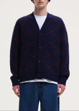 Load image into Gallery viewer, ODELL PATTERNED KNIT CARDIGAN | NAVY