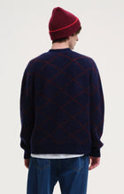 Load image into Gallery viewer, ODELL PATTERNED KNIT CARDIGAN | NAVY