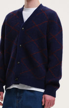 Load image into Gallery viewer, ODELL PATTERNED KNIT CARDIGAN | NAVY