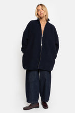 Load image into Gallery viewer, ONU WOOLY JACKET | NAVY