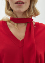 Load image into Gallery viewer, BRAVIA LONG-M SCARF | RED AURA